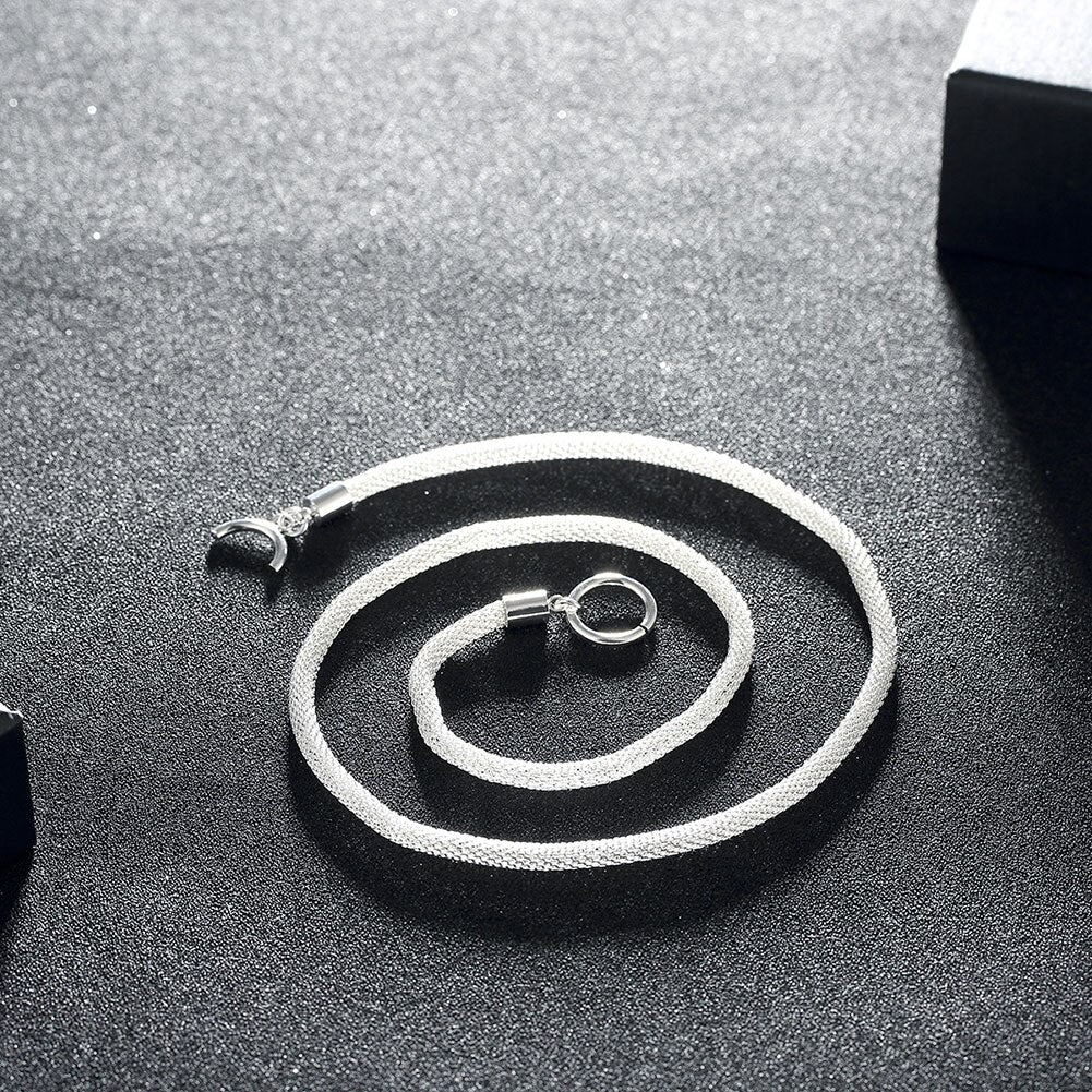 925 Stamped Silver Necklaces for woman Retro Christmas Gifts wedding party fine  Jewelry