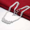 fine 925 Stamped Silver Tassel beads Grapes Necklace For Woman noble wedding party Jewelry Christmas gifts