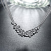 fine 925 Stamped Silver Tassel beads Grapes Necklace For Woman noble wedding party Jewelry Christmas gifts