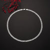 original 925 sterling Silver Creative 7MM Chain Necklace For Women man  Party Wedding Jewelry Christmas gifts