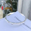Fine noble bamboo cuff bracelets 999 Stamp silver Bangles for women party wedding jewelry Holiday gifts