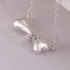 trend 925 Stamped silver fine Crystal Dog bones Pendant Necklaces for woman charm party Jewelry Christmas gifts