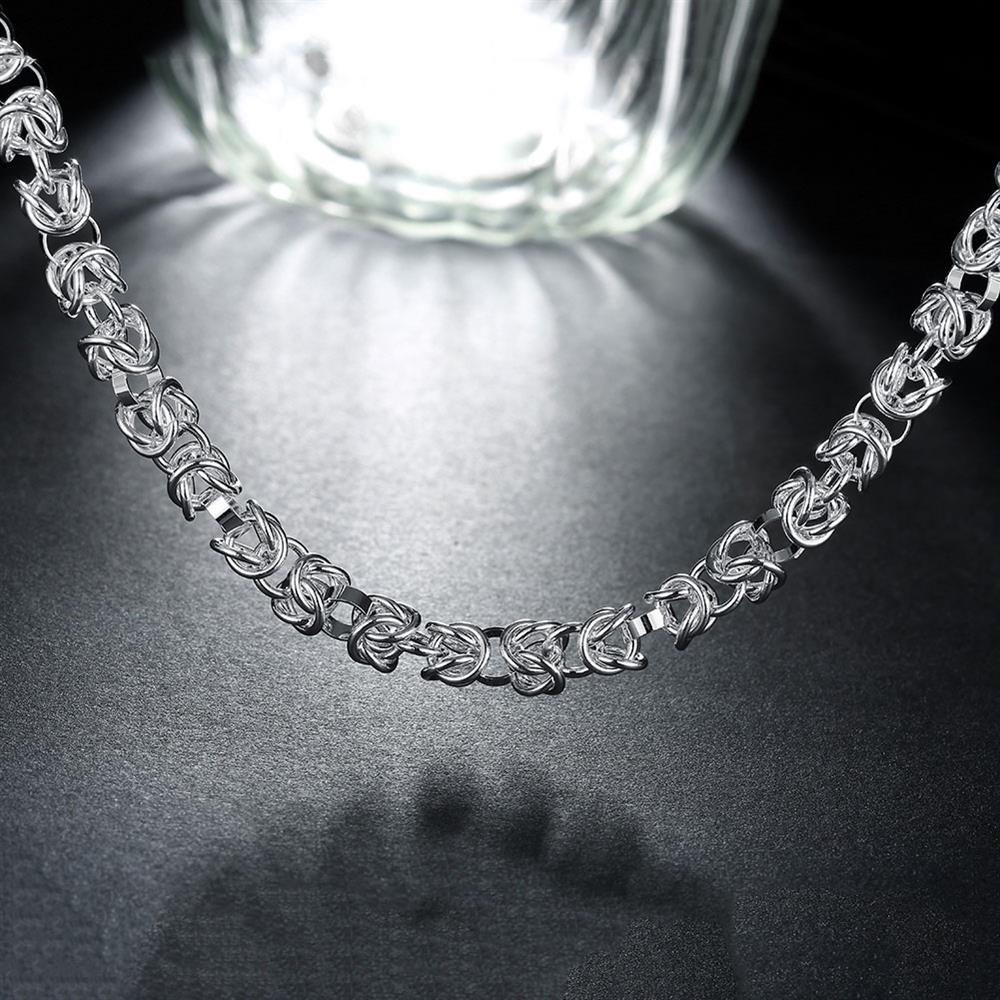trend designer 925 Sterling Silver classic Circle chain Bracelet necklace for men women Jewelry set Party gifts