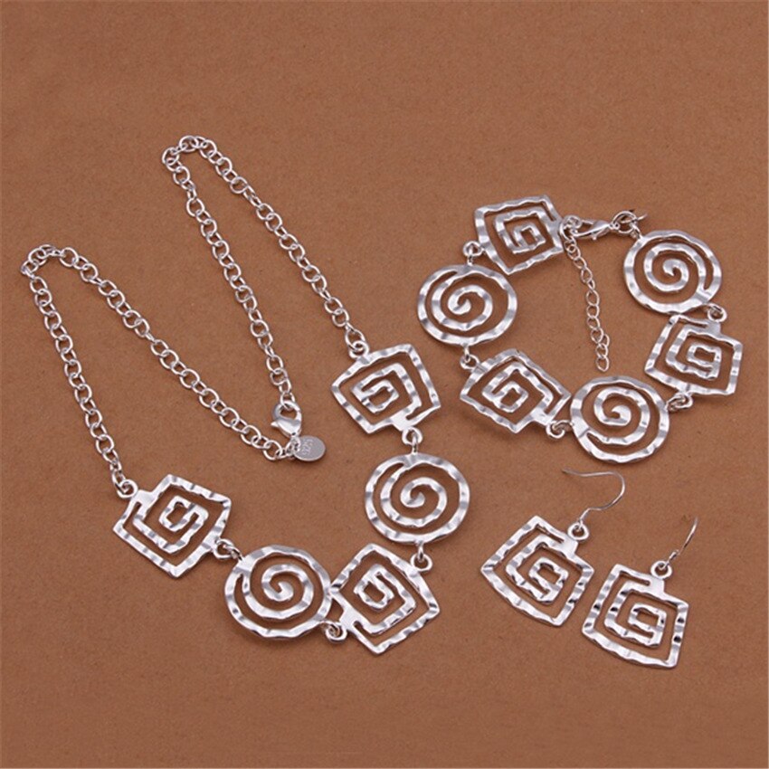 trend designer jewelry sets 925 sterling Silver fine earrings bracelets neckalce for women noble Party wedding gifts