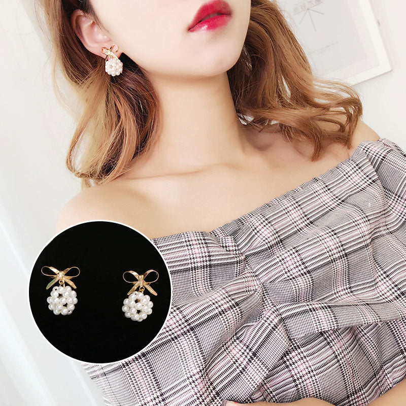 Imitation pearl earrings long pendant South Korea temperament tassel earrings simple personality ladies wild earrings female