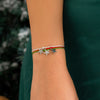 IngeSight.Z Christmas Theme Braided Rope Adjustable Bracelet for Women Pearl Snowflake Socks Christmas Tree Pendant Bracelets