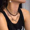 IngeSight.Z Gothic Metal Rivets Pendant Link Chain Choker Necklaces For Women Punk Exaggeration Rock Collar Halloween Jewelry
