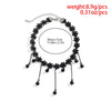 IngeSight.Z Gothic Tattoo Black Lace Crystal Tassel Pendant Necklace For Women Sexy Dark Flower Lace Collar Christmas Choker