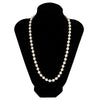 IngeSight.Z Trendy Imitation Pearls Necklace Men Handmade Classic Black Rice Bead Clavicle Chain Necklace Women 2022 Jewelry
