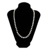 IngeSight.Z Trendy Imitation Pearls Necklace Men Handmade Classic Black Rice Bead Clavicle Chain Necklace Women 2022 Jewelry
