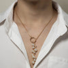 Ingemark Kpop Baroque Irregular Pearl Pendant Necklace for Women Wedding Punk Chest Tassel Chain OT Buckle Choker Party Jewelry
