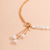 Ingemark Kpop Baroque Irregular Pearl Pendant Necklace for Women Wedding Punk Chest Tassel Chain OT Buckle Choker Party Jewelry