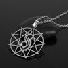 Jewelry Slipknot articulated band necklace hollow star pendant clavicle chain