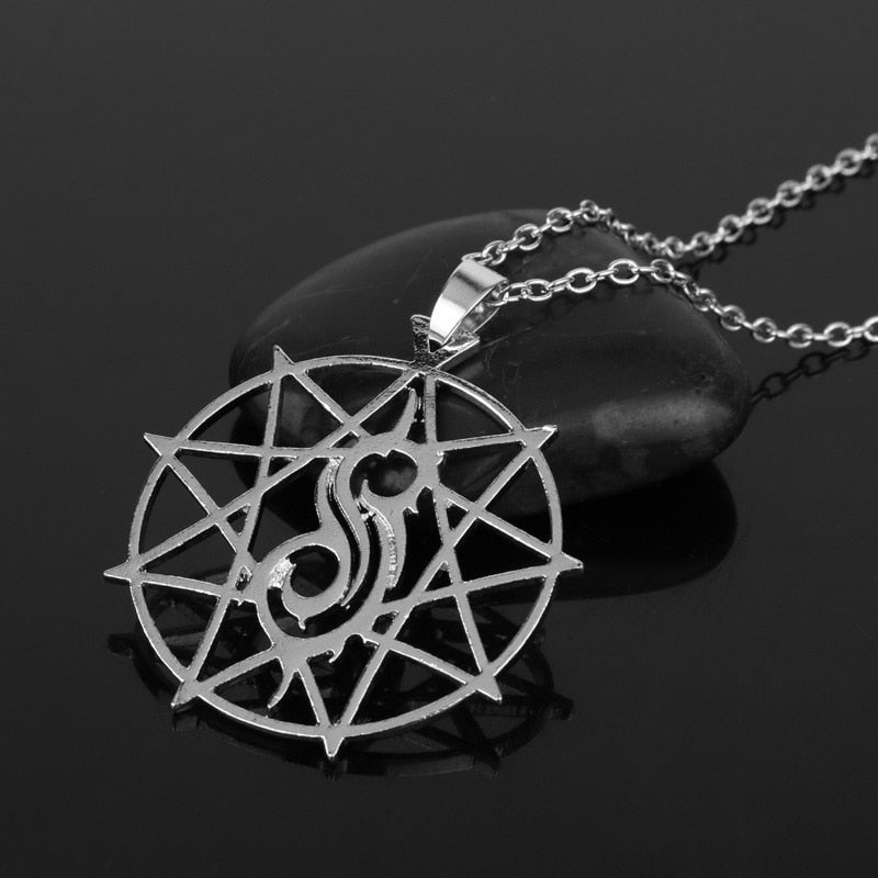 Jewelry Slipknot articulated band necklace hollow star pendant clavicle chain