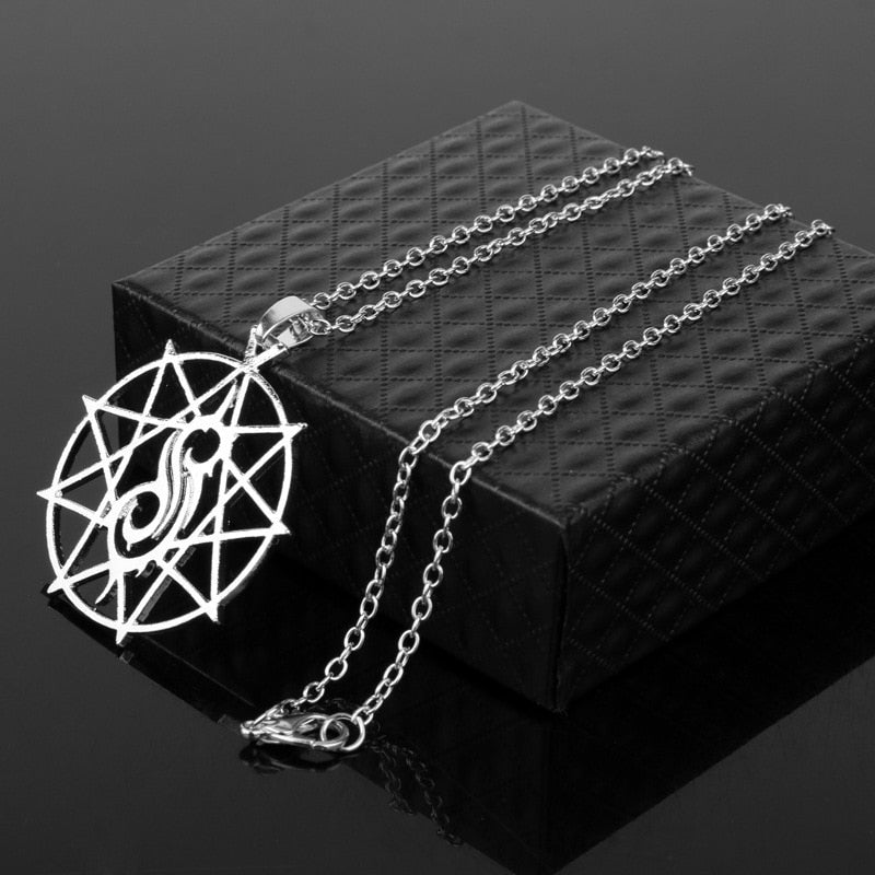 Jewelry Slipknot articulated band necklace hollow star pendant clavicle chain