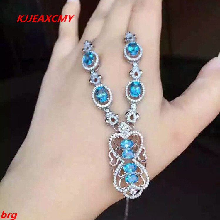 boutique jewelry, Vintage Necklace 925 Silver Inl Topaz Women's Necklace