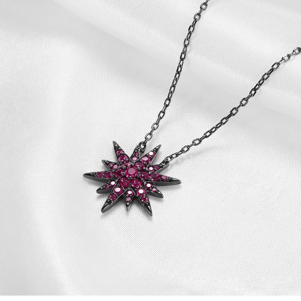 KOSE Gothic Temperament Star Cubic Zirconia Necklace Chain Trend 2022 Ladies Necklace Jewelry Wedding Party Gift