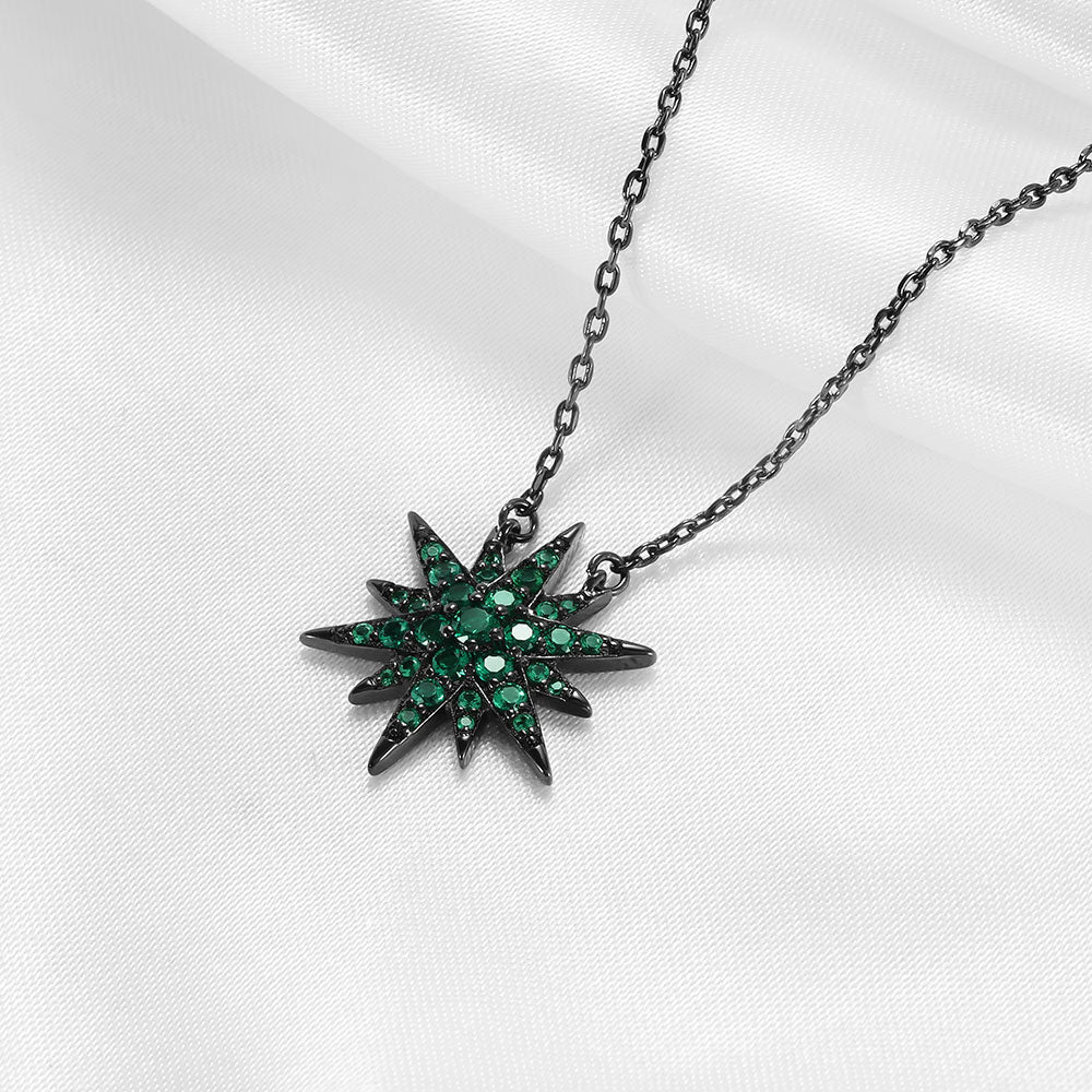 KOSE Gothic Temperament Star Cubic Zirconia Necklace Chain Trend 2022 Ladies Necklace Jewelry Wedding Party Gift