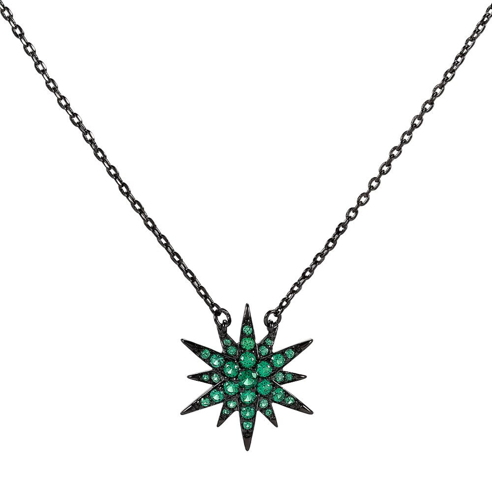 KOSE Gothic Temperament Star Cubic Zirconia Necklace Chain Trend 2022 Ladies Necklace Jewelry Wedding Party Gift