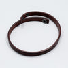 Kirykle Genuine Leather Wrap Bracelet For Men Black Brown Length Adjustable Leather Jewelry
