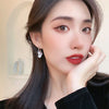 Korea Design Jewelry  Love Zircon Pendant Earrings Elegant Women Prom Party Accessories