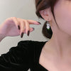 Korea Design Jewelry  Love Zircon Pendant Earrings Elegant Women Prom Party Accessories