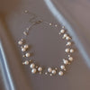Korea Design Jewelry Natural Freshwater Pearl Hand Winding Necklace Elegant Women Party Accessories