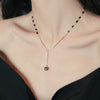 Korea Design Jewelry Sexy Black Crystal Ball Pendant Necklace Elegant Women Party Clavicle Necklace Accessories