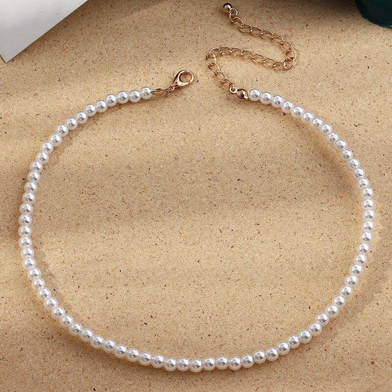 Korean Pearl Necklace Ladies 5 Sizes 2021 Dress Accessories Wedding Party Valentine's Day Mother's Day All-Match Gift