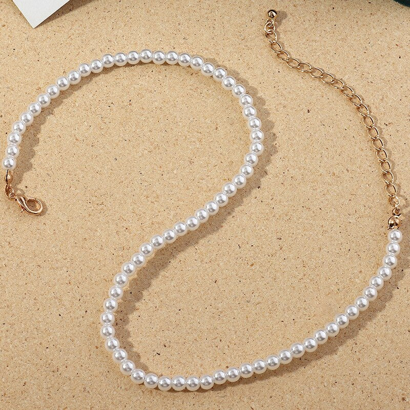 Korean Pearl Necklace Ladies 5 Sizes 2021 Dress Accessories Wedding Party Valentine's Day Mother's Day All-Match Gift