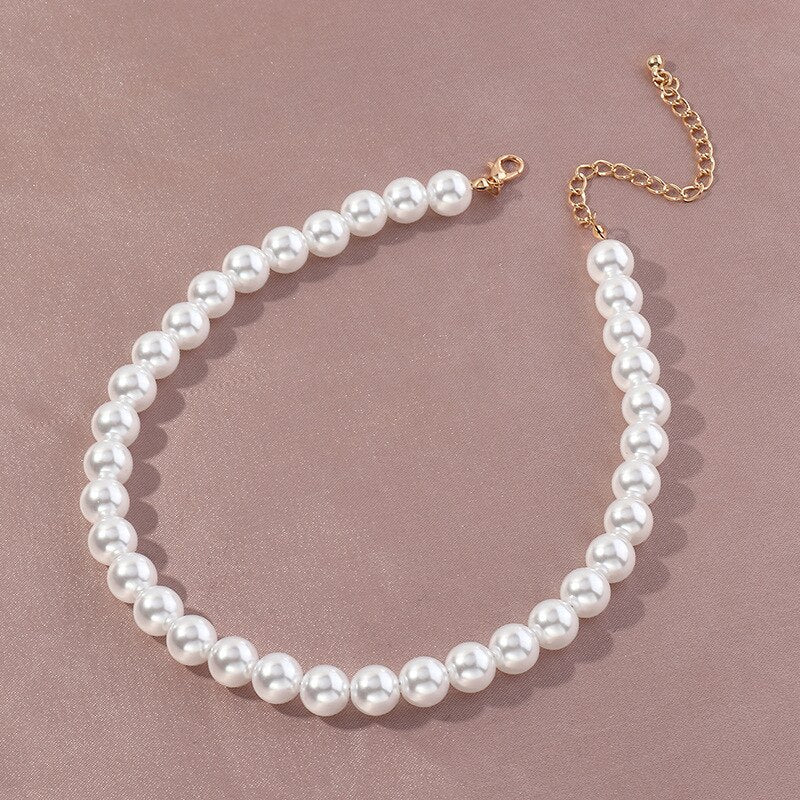 Korean Pearl Necklace Ladies 5 Sizes 2021 Dress Accessories Wedding Party Valentine's Day Mother's Day All-Match Gift