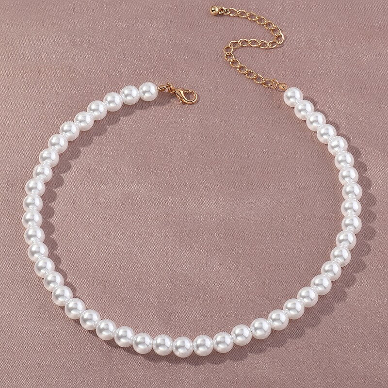 Korean Pearl Necklace Ladies 5 Sizes 2021 Dress Accessories Wedding Party Valentine's Day Mother's Day All-Match Gift
