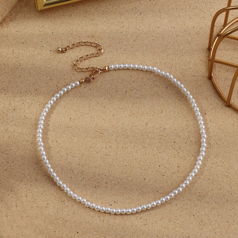Korean Pearl Necklace Ladies 5 Sizes 2021 Dress Accessories Wedding Party Valentine's Day Mother's Day All-Match Gift