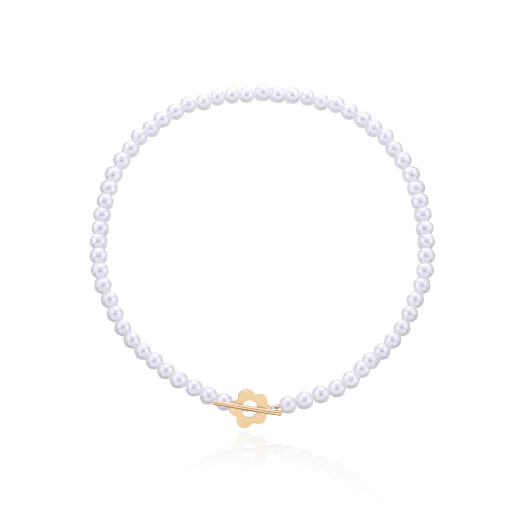 Korean Version of Ins Flower  Pearl Necklace Female Short 2021designer Series Wedding Reception Mother's Day Couple Gift