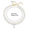 LETAPI 2022 Elegant White Imitation Pearl Choker Necklace Full Big Round Pearl Wedding Jewelry for Women