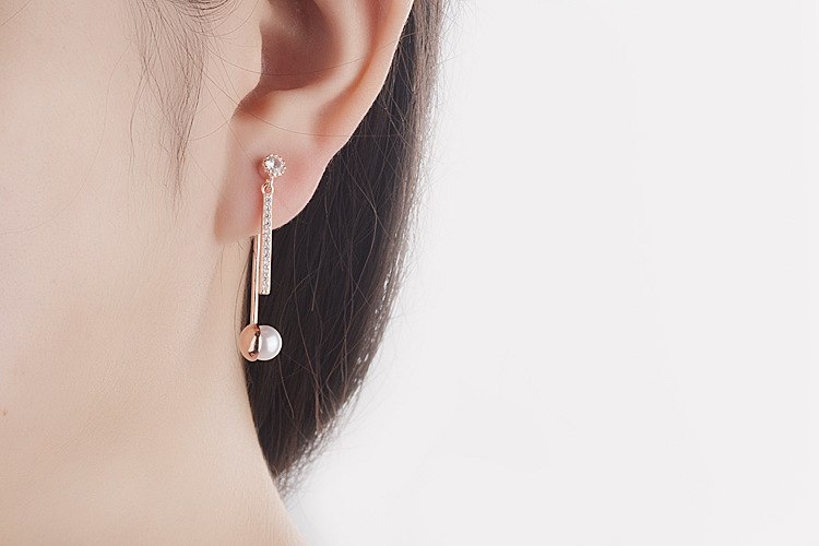 Trendy Crystal Geometry Gold Female Stud Earrings For Women Jewelry Pure 925 Sterling Silver Earrings Girl Accessories