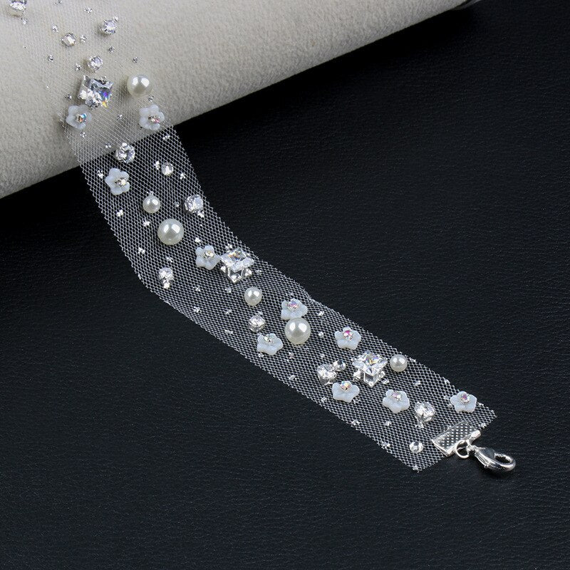 Lace Choker Necklace Bridal Pearls Necklace Wedding Clavicle Female Neck Lace Wedding Toast Dress Collar Styling Accessories