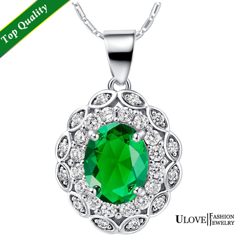 Lady Silver Jewelry Necklaces for Women 2015 Big Crystal Pendant for Wedding Girls Gift Korean Drama Flowers Bijoux T493