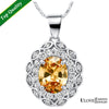 Lady Silver Jewelry Necklaces for Women 2015 Big Crystal Pendant for Wedding Girls Gift Korean Drama Flowers Bijoux T493