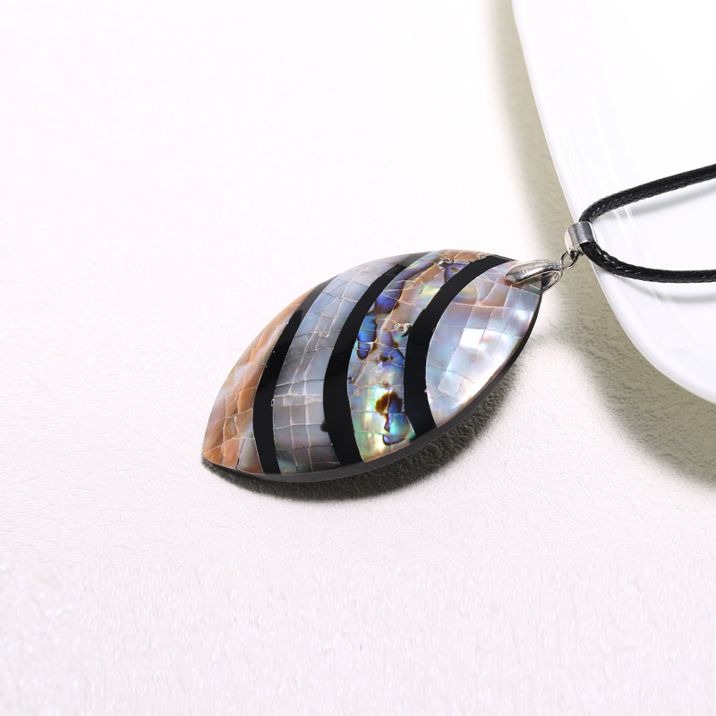 Leaves Pendant Abalone Shell Pendant 6 cmX4cm Long Anniversary Gifts