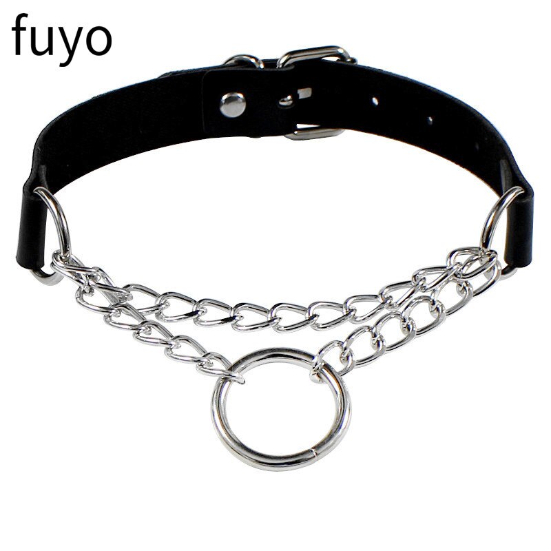Long Spike Choker Necklaces Punk Faux Leather Collar For Women Men Cool Big Rivets Studded Chocker Necklace Goth Style Accessori
