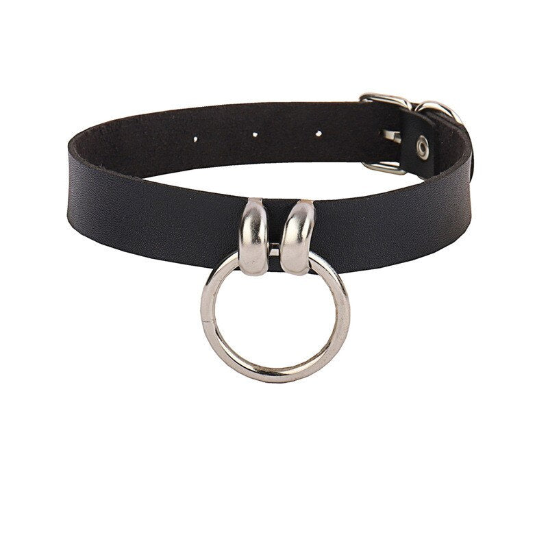 Long Spike Choker Necklaces Punk Faux Leather Collar For Women Men Cool Big Rivets Studded Chocker Necklace Goth Style Accessori