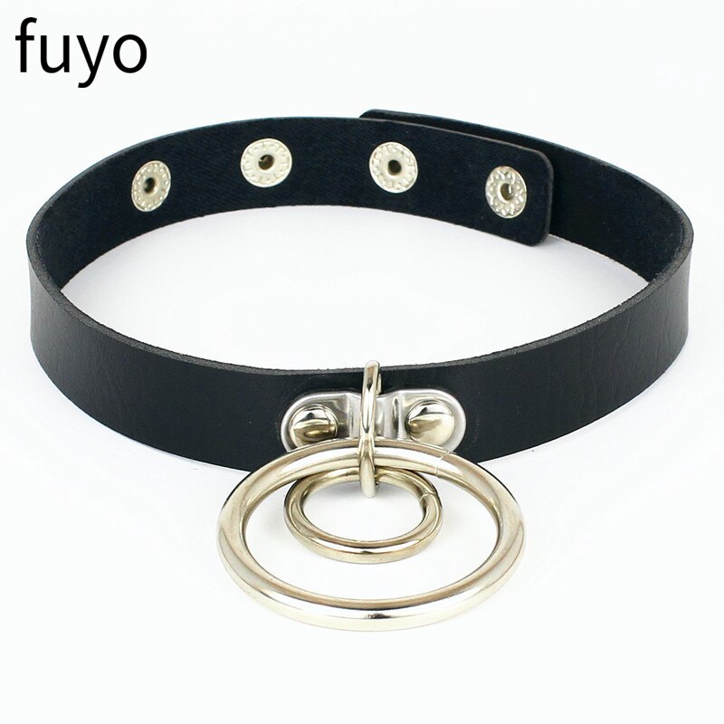 Long Spike Choker Necklaces Punk Faux Leather Collar For Women Men Cool Big Rivets Studded Chocker Necklace Goth Style Accessori
