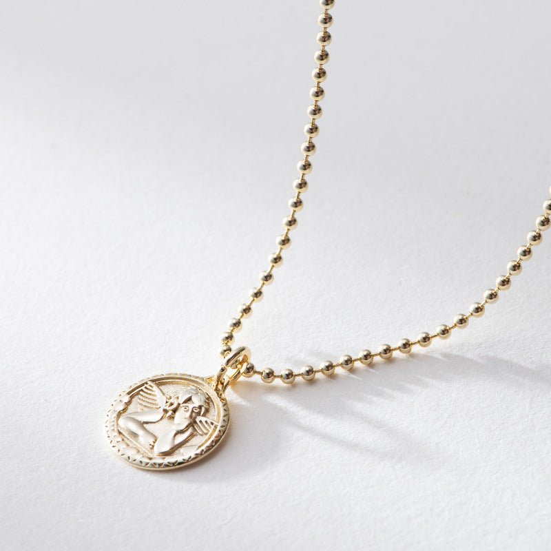 925 sterling silver angel baby pendant necklace gold fashion original design figure necklace for women charm jewelry