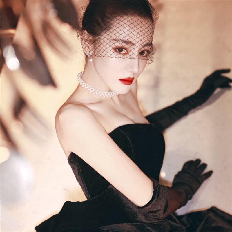 Luokey French Retro Baroque Pearl Choker Necklace For Women  Romantic Wedding Grace Elegant Necklace Lady Love Jewelry