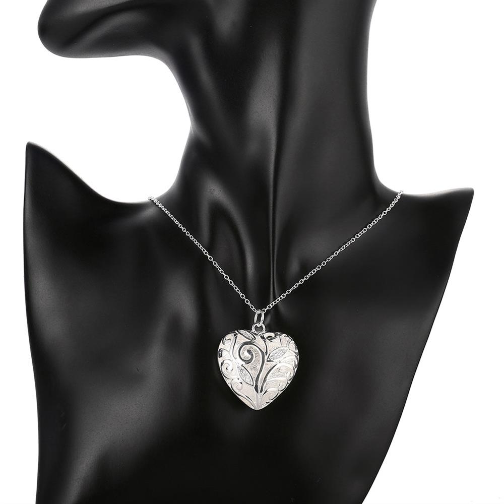 designer 925 Stamped Silver fine crystal heart pendant Necklace For Women Party wedding accessories Jewelry Couple gifts