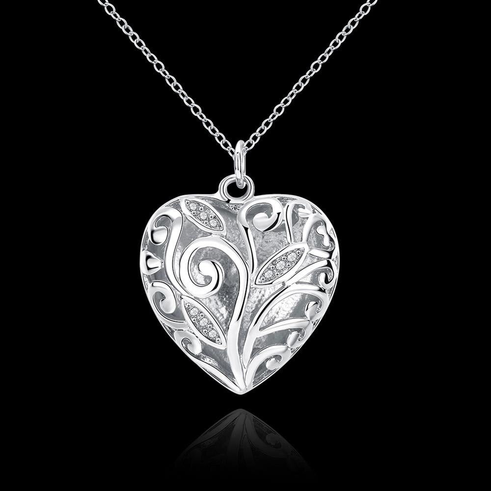 designer 925 Stamped Silver fine crystal heart pendant Necklace For Women Party wedding accessories Jewelry Couple gifts
