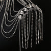wedding dress necklace studio modeling accessories bridal zircon chain shoulder chain for women's jewelry
