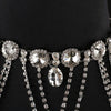 wedding dress necklace studio modeling accessories bridal zircon chain shoulder chain for women's jewelry