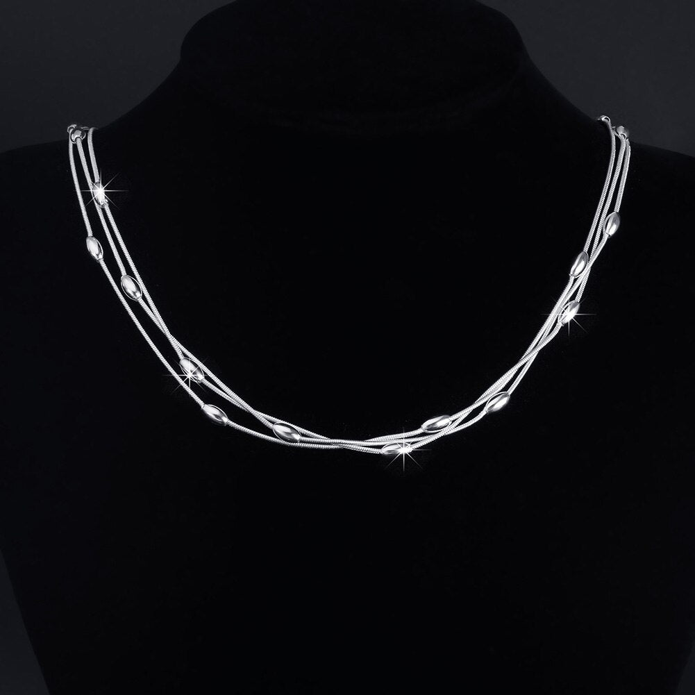 jewelry designer 925 Stamped silver Charms beads Necklace for women party wedding accessories gifts